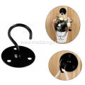 Powder Coated Black Metal Planters Wall Hanger Hook